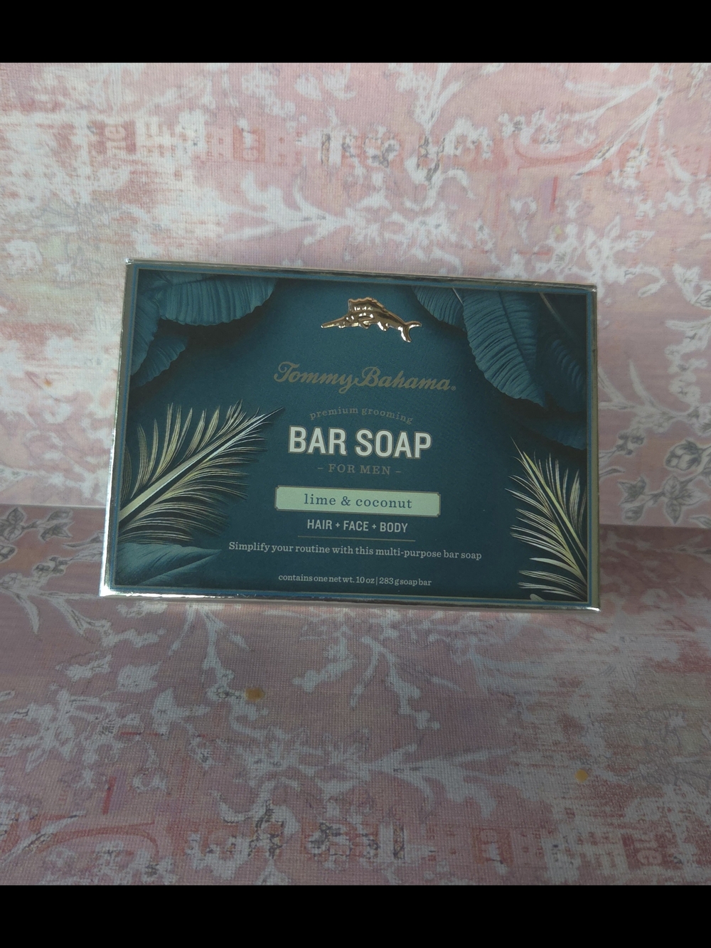 Tommy Bahama Bar Soap Lime & Coconut - Teal and Gold Accents